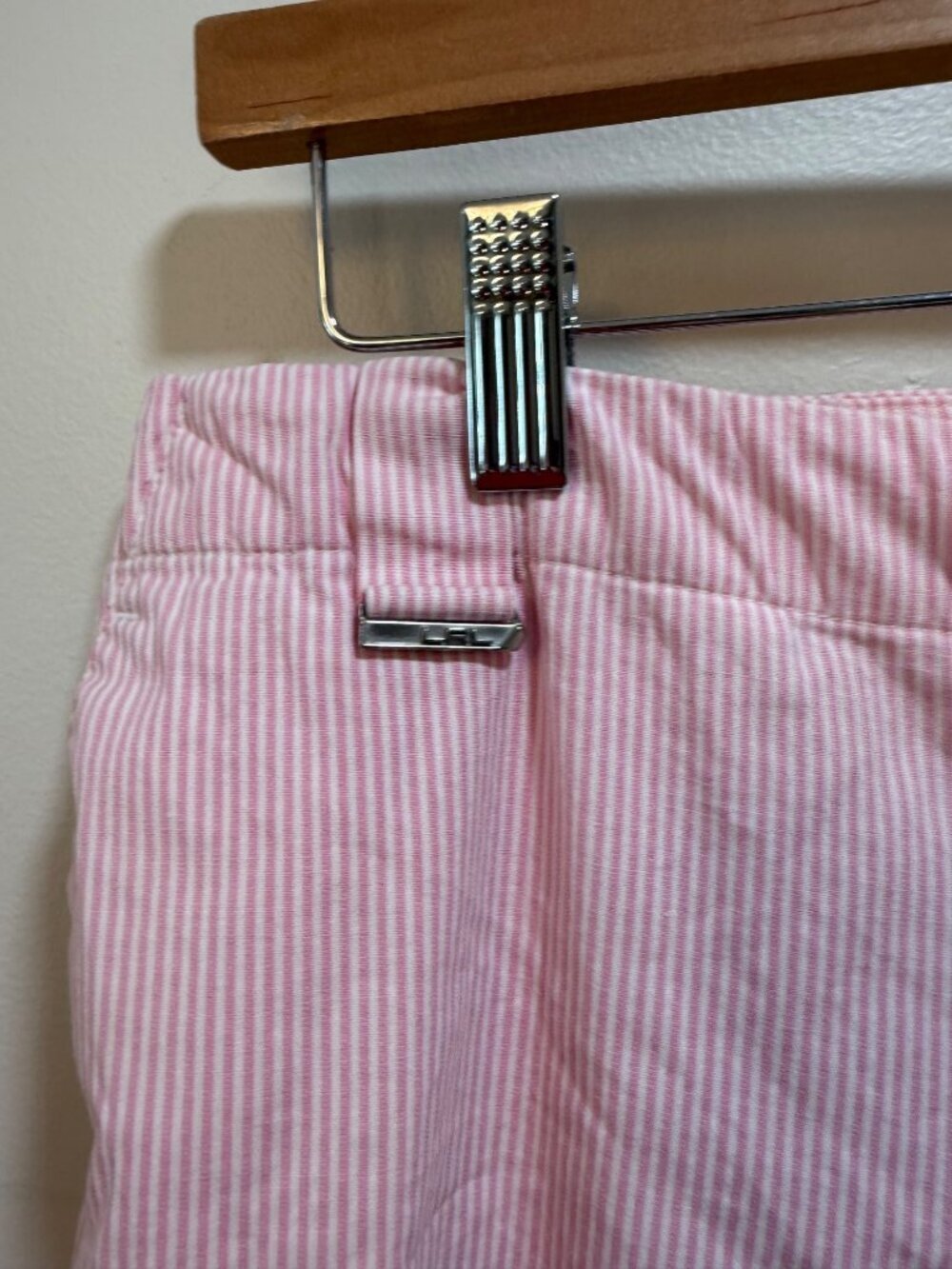 Lauren Ralph Lauren Active Cropped Pants 6P Vintage Seersucker 1990s Vintage - Picture 6 of 8
